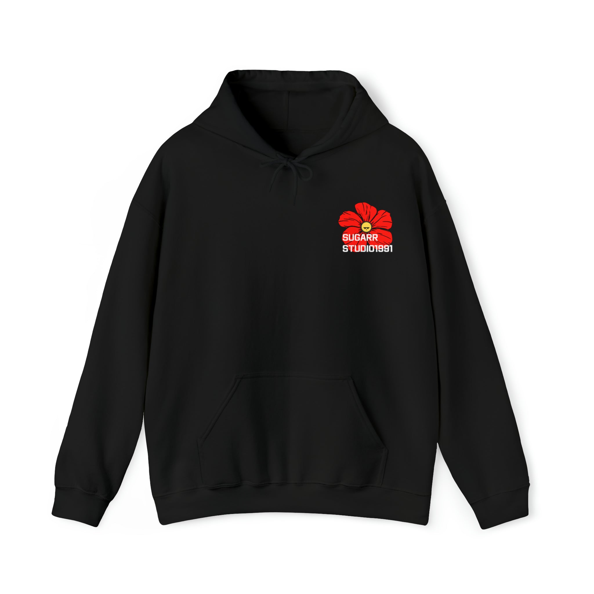 Suflower Hooded Sweatshirt_Chest logo_Black